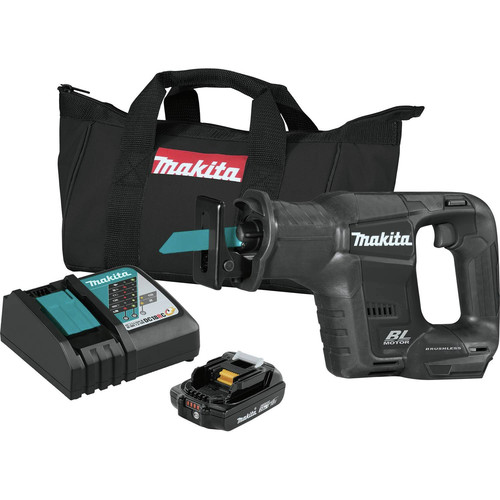 Factory Reconditioned Makita XRJ07R1B-R 18V LXT Sub-Compact Brushless Lithium-Ion Cordless Reciprocating Saw Kit (2 Ah) image number 0