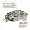 Cooling Gear | Ergodyne 12478 Chill-Its 6615 One Size Fits Most High-Performance Bandana Doo Rag with Terry Cloth Sweatband - Camo image number 2