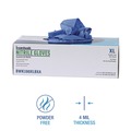 Disposable Gloves | Boardwalk 380XLBXA 4 mil. Disposable General-Purpose Nitrile Gloves - X-Large Blue (100/Box) image number 5