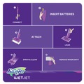 Cleaning & Janitorial Supplies | Swiffer 08443 WetJet 11.3 in. x 5.4 in. System Cloth Refills - White (24-Piece/Box, 4 Boxes/Carton) image number 5