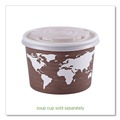 Food Trays, Containers, and Lids | Eco-Products EP-ECOLID-SPS World Art PLA-Laminated Lids for 8 oz. Soup Containers - Translucent (50/Pack, 20 Packs/Carton) image number 6