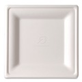 Bowls and Plates | Eco-Products EP-P022NFA Vanguard 7.87 in. x 7.87 in. Renewable and Compostable Sugarcane Plates - White (500/Carton) image number 0