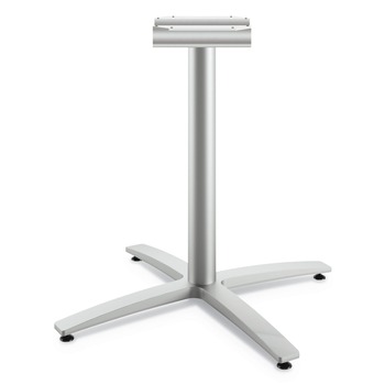 HON Between Seated-Height 26.18 in. x 29.57 in. X-Base For 30 in. - 36 in. Table Tops - Silver