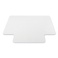 Cleaning & Janitorial Supplies | Deflecto CM14112AM Medium Pile Carpet Lipped 48 in. x 36 in. Antimicrobial Chair Mat - Clear (1/Carton) image number 1