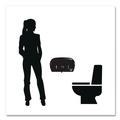 Office & Office Supplies | Papernet 419485 5.5 x 15.7 x 9.8 HyTech Seas Mini JRT Twin Dispenser - Black (1/Carton) image number 5