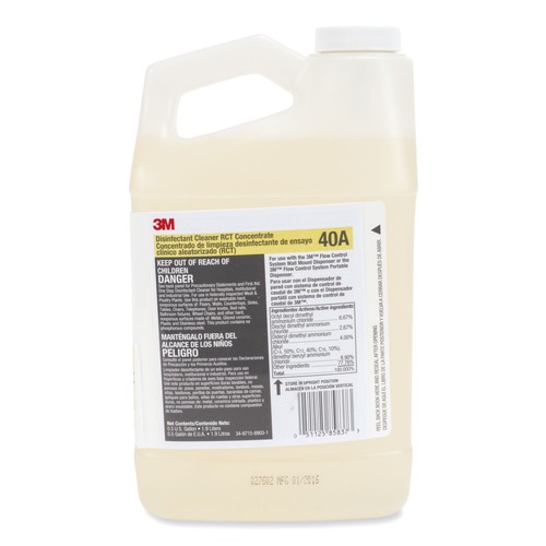 Cleaning & Janitorial Supplies | 3M 7010342249 Disinfectant Cleaner Rct Concentrate 0.5 Gal Bottle Fragrance-Free 4/carton image number 0