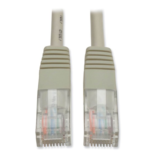 Office Jansan | Tripp Lite N002-100-GY Cat5e 100 ft. Molded RJ45 Cable - Gray image number 0