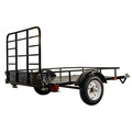 Utility Trailer | Detail K2 MMT4X6O 4 ft. x 6 ft. Powder-Coated Open Side Multi Purpose Utility Trailer - Black image number 2