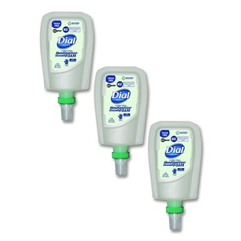 Dial Professional 1 L Antibacterial Foaming Hand Sanitizer Refill for Fit X2 Touch Free Dispenser - Fragrance-Free (3/Carton)
