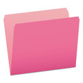 Bulk Savings Pricing 2 | Pendaflex 152 PIN Letter Size Straight Tabs Colored File Folders - Pink/Light Pink (100/Box) image number 0