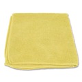 Cleaning Cloths | Boardwalk BWK12YELCLOTH 12 in. x 12 in. Microfiber Cleaning Cloths - Yellow (12/Pack) image number 2