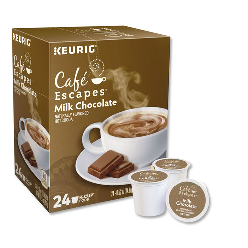 Office Jansan | Cafe Escapes 5000330121 Hot Cocoa K-Cups - Milk Chocolate (24/Box) image number 0