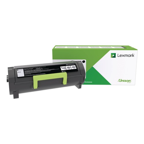 Ink & Toner | Lexmark 60F1H0E 60F1H0E 10,000 Page-Yield High-Yield Toner - Black image number 0