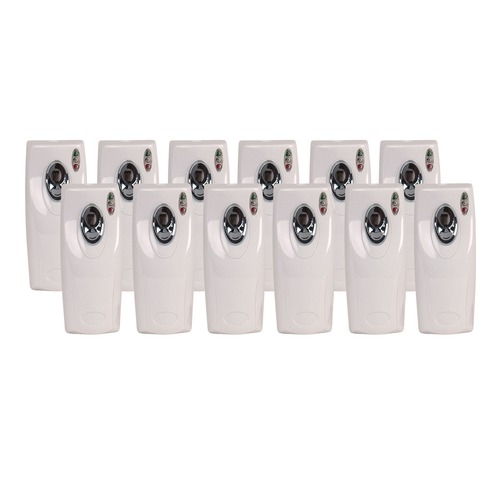 Odor Control | Boardwalk CL7-BOARDWK 9.5 in. x 3.5 in. x 3.75 in. Metered Air Freshener Dispenser - White (12/Carton) image number 0
