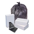 Trash Bags | Inteplast Group S386017K 60 gal. 17 microns 38 in. x 60 in. High-Density Interleaved Commercial Can Liners - Black (25 Bags/Roll, 8 Rolls/Carton) image number 2