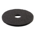 Cleaning & Janitorial Accessories | Boardwalk BWK4021BLA 21 in. Stripping Floor Pads - Black (5/Carton) image number 1