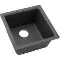 Kitchen Sinks | Elkay ELG1616GY0 Quartz Classic 15-3/4 in. x 15-3/4 in. x 7-11/16 in., Single Bowl Dual Mount Bar Sink (Dusk Gray) image number 0