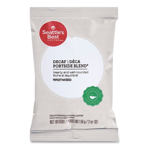 Coffee | Seattle's Best 12420867 2 oz. Premeasured Coffee Packs - Decaf Portside Blend (18/Box) image number 0
