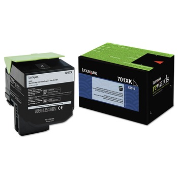 Lexmark 70C1XK0 Return Program 8,000 Page-Yield Extra High-Yield Toner - Black