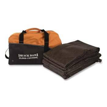 Quick Dam Flood Barrier Duffel Bag Kit, (1) Duffel, (4) 17 ft Flood Barriers