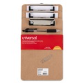 Mothers Day Sale! Save an Extra 10% off your order | Universal UNV05561 1/2 in. Clip Capacity Hardboard Clipboard for 5 in. x 8 in. Sheets - Brown (6/Pack) image number 1
