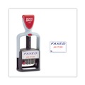 Bulk Savings Pricing 2 | COSCO 2000PLUS 011032 Model S 360 1.75 in. x 1 in. "Faxed" Self-Inking 2-Color Message Dater - Blue/Red image number 1