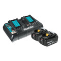 Battery and Charger Starter Kits | Makita BL1850B2DC2 18V LXT 5 Ah Lithium-Ion Battery (2-Pack) and Dual Port Charger Kit image number 0