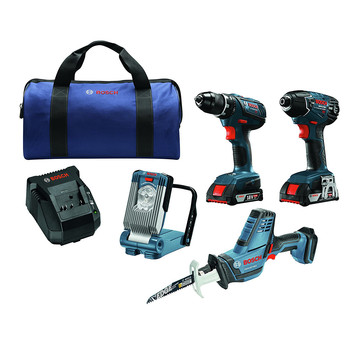 Bosch Clpk496a 181 18v Cordless Lithium Ion 4 Tool Combo Kit Cpo Outlets