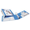 Office Jansan | Avery 05601 11 in. x 8.5 in. 3 Rings 3 in. Capacity Heavy-Duty Non Stick View Binder with DuraHinge and Slant Rings - Light Blue image number 4