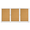  | Quartet 2366 Enclosed Bulletin Board, Natural Cork/fiberboard, 72 X 36, Silver Aluminum Frame image number 2