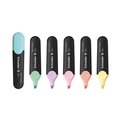 Highlighters | Schneider 115097 1 millimeter/5 millimeter Chisel Tip Job Pastel Highlighters - Assorted Ink/Barrel Colors (6/Pack) image number 3