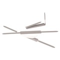 Office Jansan | ACCO A7070020J 2 in. Capacity 2.75 in. Center to Center Self-Adhesive Two-Prong Paper Fastener Bases - Matte Steel (100/Box) image number 2