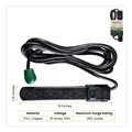 Office Electronics & Batteries | GoGreen Power GG-16106MSBK 6 ft. Cord 250 Joules 6-Outlet Surge Protector - Black image number 1