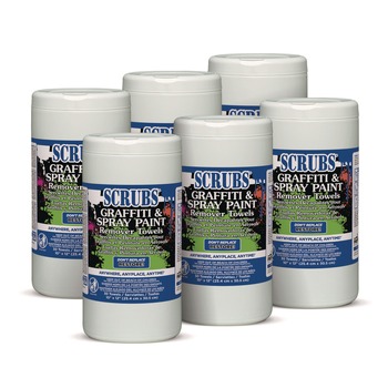 SCRUBS 10 in. x 12 in. Graffiti and Paint Remover Towels (6/Carton)