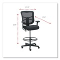  | Alera ALEEL4614 Elusion Series Mesh Stool with 22.6 in. to 31.6 in. Seat Height - Black image number 7