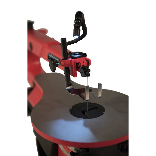 General International 16 in. 1.2A Variable Speed Scroll Saw with Flex Shaft LED Light