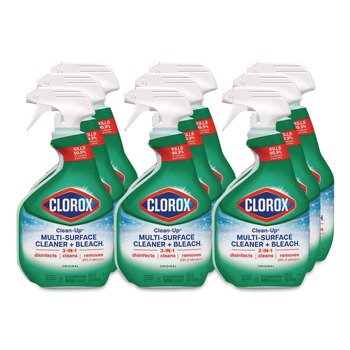 Clorox CLO31221 32 oz. Clean-Up Multi-Surface Cleaner with Bleach - Original (9/Carton)