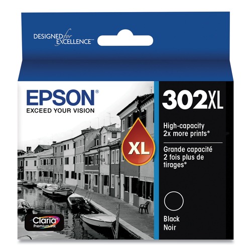 Ink & Toner | Epson T302XL020-S T302xl020-S (t302xl) Claria High-Yield Ink - Black image number 0