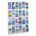  | Safco 5601CL 30 in. x 2 in. x 41 in. 24 Compartments Reveal Literature Displays - Clear image number 3