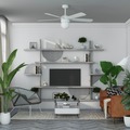Ceiling Fans | Prominence Home 51865-45 52 in. Remote Control Modern Indoor LED Ceiling Fan with Light - White image number 7