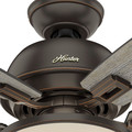 Ceiling Fans | Hunter 52225 44 in. Donegan Onyx Bengal Ceiling Fan with Light image number 5