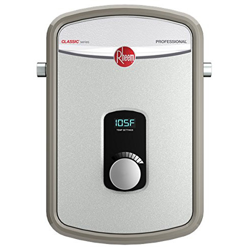 Rheem Rtex 08 8kw Electric Tankless Water Heater 240v Ext Adj Temp 1 2 In Comp Con Cpo Outlets