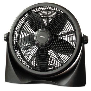 Alera 16 in. 3-Speed Super-Circulation Plastic Tilt Fan - Black