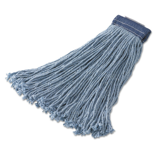 Mops | Rubbermaid FGF55900BL00 32 oz. Dura Pro Rayon Wet Mop Head - Blue (12-Piece/Carton) image number 0