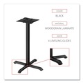 Office Desks & Workstations | Alera ALETBH423B Hospitality Series 27.5 in. x 40.38 in. 300 lbs. Capacity Steel Single-Column Bases - Black image number 5