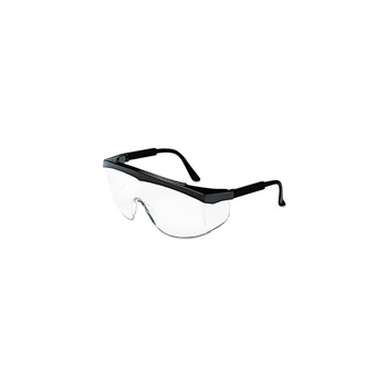 MCR Safety SS110 Stratos Safety Glasses - Black Frame Clear Lens (12/Box)