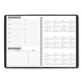 Notebooks & Pads | AT-A-GLANCE AY200 14-Month: Jul 2025 to Aug 2026 12 in. x 8 in. Academic Year Ruled Blocks DayMinder Monthly Planner - Black Cover image number 3