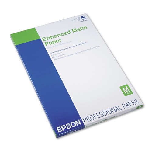 Office Jansan | Epson S041339 Ultra Premium Matte Presentation Paper, 10 Mil, 13 X 19, Matte White, 50/pack image number 0
