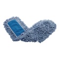 Mops | Rubbermaid Commercial FGJ25700BL00 48 in. Polyester Yarn Twisted Loop Blend Dust Mop - Blue (12/Carton) image number 0