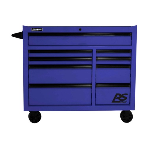 Cabinets | Homak BL04004193 RS PRO 41 in. 9 Drawer Rolling Cabinet - Blue image number 0